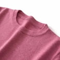 thumbnail image 2 of Fengqque Mens Short Sleeve T-Shirts Crew Neck Slim Fit Stretch Pullover Sweater Solid Basic T-shirt Hot Pink L(L), 2 of 6