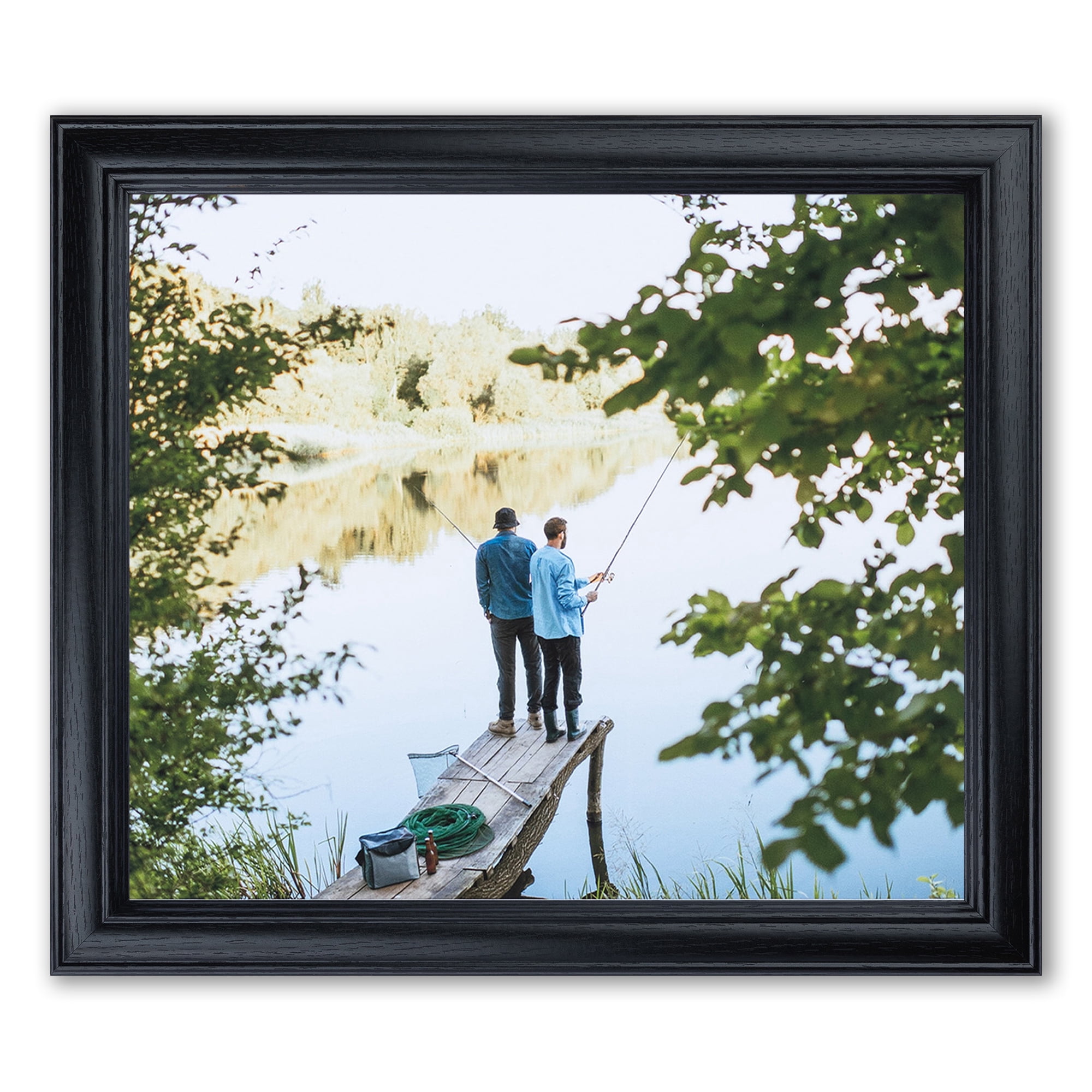 ArtToFrames 30" x 40" Galleria Noir Picture Frame, 30x40 inch Black MDF Poster Frame (WOM-4083),  Pack