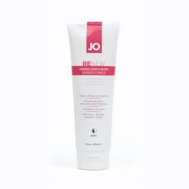 JO Renew Long-Lasting Vaginal Moisturizer, Infused with Vitamin E, Aloe Vera & Cucumber, 4 fl. Oz