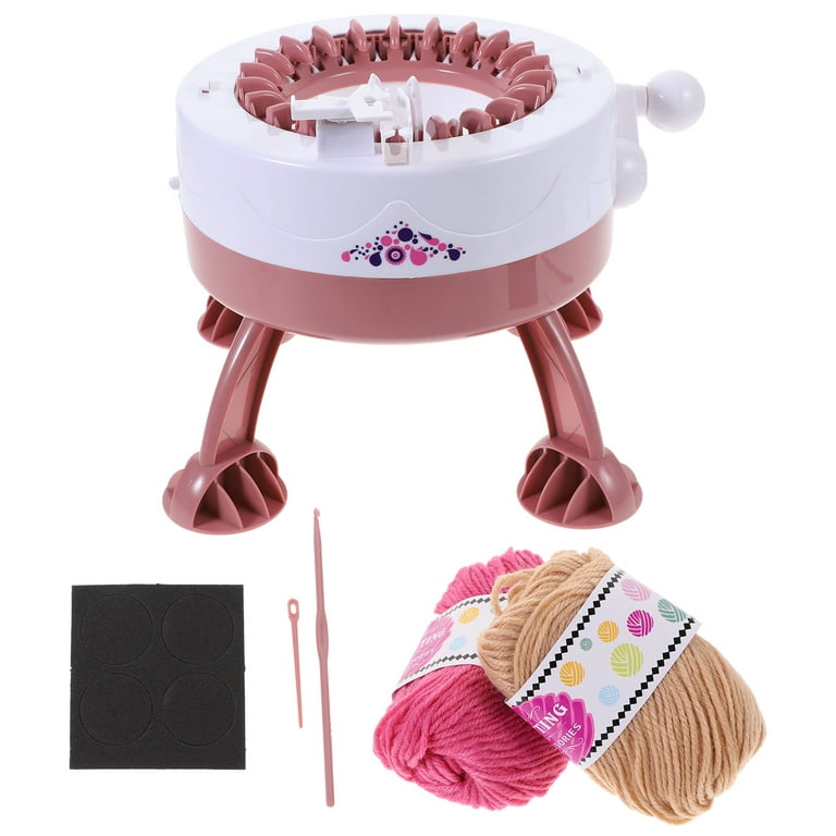 Knitting Machine For Kids And Adults, 24 Needles Handheld Knitting Machines  Kit, DIY Knitting Board Rotating Double Knit Loom Machine Kits,  Parent-Child Loombot Creative Toys, Crochet Loom Tube/Plain Knit Mode,  Knitting 