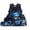 Blue Galaxy Axolotl, variant on Watermelon Capybara Kids Backpack for Boys 8-12 Back Pack for School with Lunch Box Pencil Case Water Bottle Holder, 4 Pcs Travel Schoolbag Large Capacity Student Bag