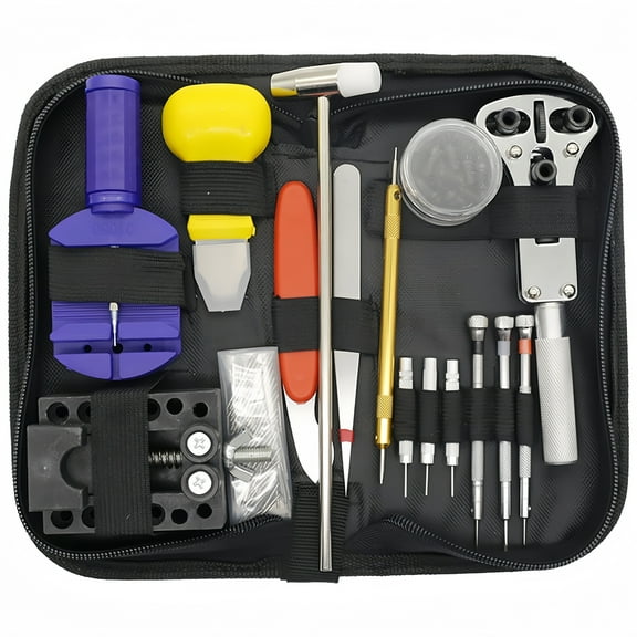 BAKIBO Watch Repair Kit, Watch Battery Replacement Tool Kit, Watch Link Removal Tool Kit, Watch Band Link Pin Tool Set with Carrying Case