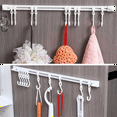 thumbnail image 4 of Multifunctional Slide Rail Hook, Adhesive Wall Hooks Rack, Space Saving Utensil Rack No Drilling Wall Mount Accessory, 4 of 7