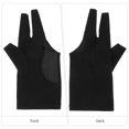 thumbnail image 3 of OULII Pool Table Glove 1Pcs Black with Three Finger Design for Enhanced Control, 3 of 5