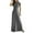 Gray, variant on Long Maxi Shirt Dresses for Women, Plus Size Button Shirt Denim Dress, Short Sleeve Slim Fitting Side Split Maxi Dress Maxi Dresses for Women Black 4XL