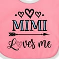 thumbnail image 4 of Inktastic Mimi Grandma Loves Me Girls Baby Bib, 4 of 4