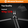 thumbnail image 2 of Zeadio Metal Mini Tripod, Desktop Tabletop Stand Tripod with 1/4 Inch Screw for Smooth 4, Crane Plus, Crane 2, Osmo Mobile, Ronin-S, Vimble 2, Gimbal Handle Grip Stabilizer and All Cameras, 2 of 6