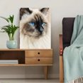 thumbnail image 5 of Siamese Cat Canvas Wall Art, Pet Portrait Print for Living Room Bedroom Office Dining Room Hallway Home Decor, 5 of 8