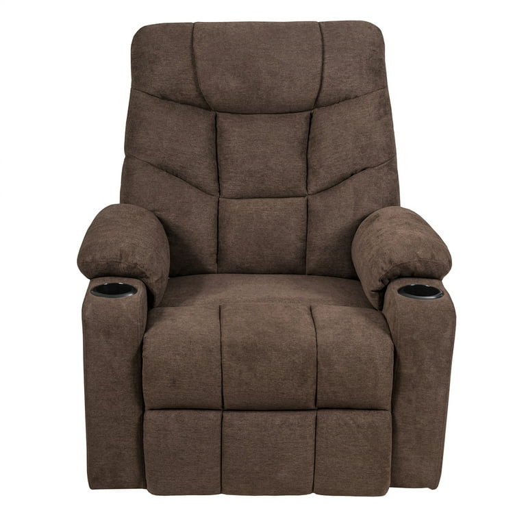 Costway Grey Fabric Power Lift Recliner Chair Sofa for Elderly w