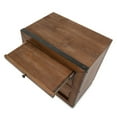 thumbnail image 5 of Michael Amini Brooklyn Walk Wood Nightstand - Burnt Umber Brown, 5 of 7