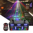 thumbnail image 1 of GRM Stage Lights RGB DJ LED Sound Activated With Remote Control Plug Powered, 1 of 3