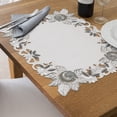 thumbnail image 3 of Decozen Placemats Set of 6 Dining Table Linen Ivory 14"x20" Rectangle Polyester - Alois Collection, 3 of 8