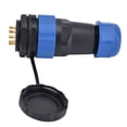 thumbnail image 6 of Waterproof Connector Back Nut IP68 Aviation Power Socket 380V 10A for Cable Wire SP28, 6 of 7