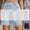 Blue#21, variant on Jean Shorts for Women Crossover High Waist Denim Shorts Frayed Hem Baggy Jean Jorts with Pockets Summer Going Out Y2k Denim Jorts 2026 Light Blue S