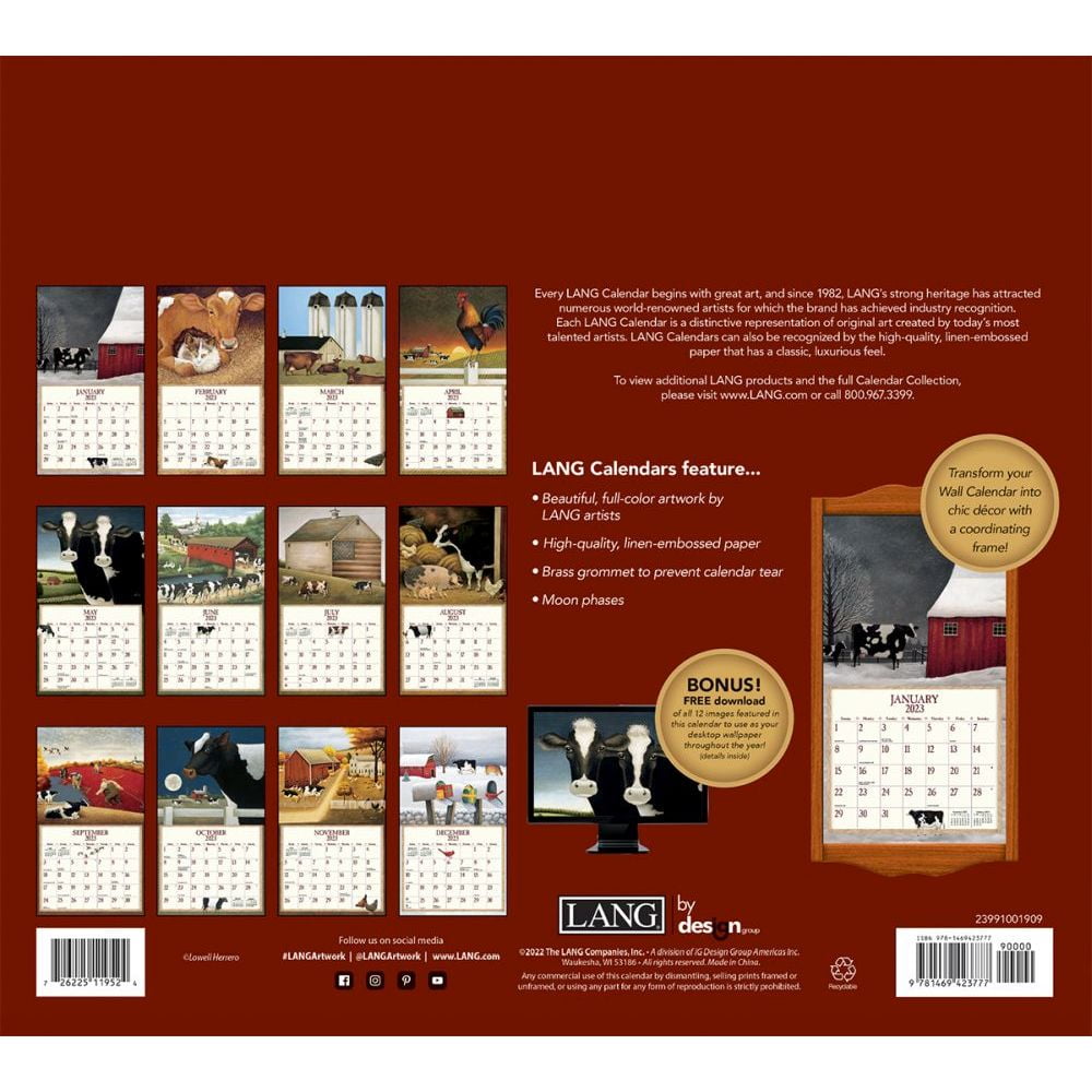 Cows Cows Cows 2023 Wall Calendar (Other) - Walmart.com