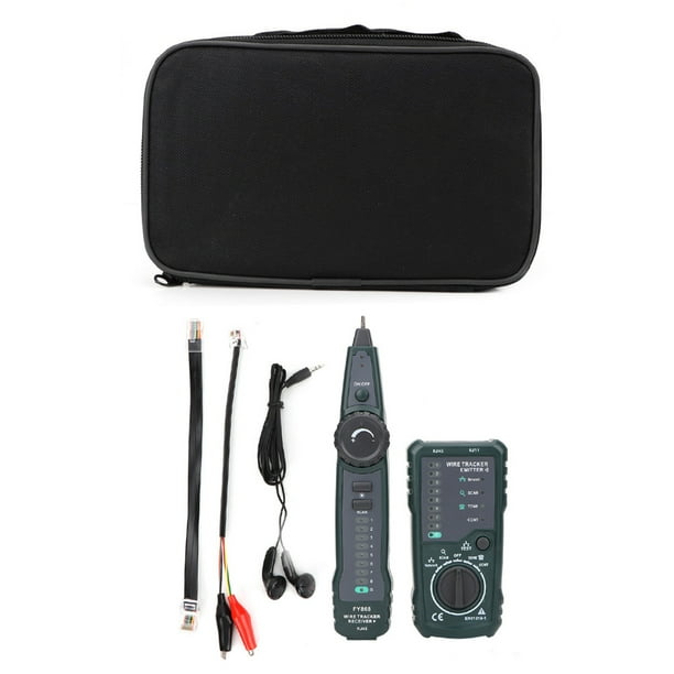 Probador de Cable de Red telefónica Jadeshay RR Tracker Kit FY868 Verde