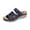 Womens Casual Shoes # Blue, variant on Wedge Slide Sandals for Women Casual Open Toe Backless Shoes Trendy Solid Color Low Wedge Footwear Summer Breathable Lightweight Dailywear