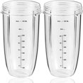 thumbnail image 1 of czcpp-Replacement Parts 32oz Blender Cups (2 Packs) Replacement Blender Cups Compatible with NutriBullet 600w and 900w Blender, 1 of 4