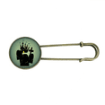 thumbnail image 1 of Cemetery Outside Castle Halloween Retro Metal Brooch Pin Clip Jewelry, 1 of 3