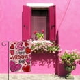 thumbnail image 6 of Home Decorative Happy Valentine''s Day Love Garden Flag, Red Pink Heart Yard Anniversary Outside Decorations, Wedding Engagement Outdoor Small Decor Double Sided 12x18, 6 of 6
