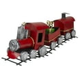 thumbnail image 4 of Northlight Triple Car Metal Train Christmas Decoration - 15" - Red and Silver, 4 of 4