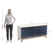 thumbnail image 4 of Aparador Blanco/Azul Kappesberg 156 cm 4 Puertas, 4 of 10