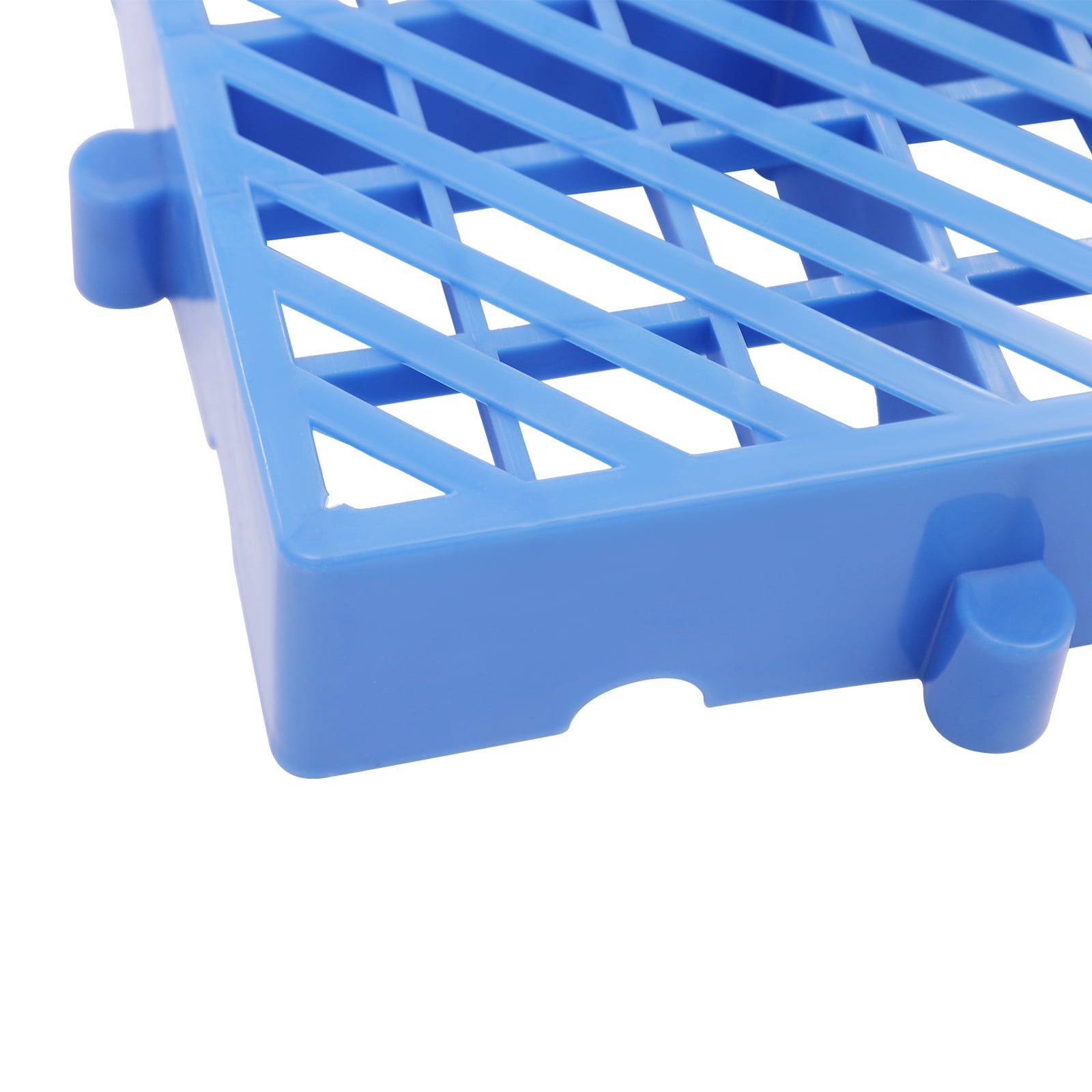 ChicHomey ​​6pcs Blue Plastic Pallets,Waterproof Grid Ventilation Floor Pallet, Ventilated Moisture-Proof,for Humid Storage | Household/Commercial Warehouse Solutions​