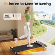 Akluer Dual-Function Treadmill with Incline, 2.5HP Motor, Running & Foot Massage, 330lbs Capacity, Adjustable Speed (0.6-4.0 MPH), LED Display