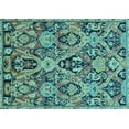 thumbnail image 1 of Ahgly Company Indoor Rectangle Abstract Light Blue Modern Area Rugs, 8' x 12', 1 of 4