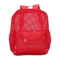 thumbnail image 2 of Mesh Backpack, See Through Backpack Washable Mesh Backpack With Padded Shoulder Straps For College Commuting Beach Sports, 2 of 8