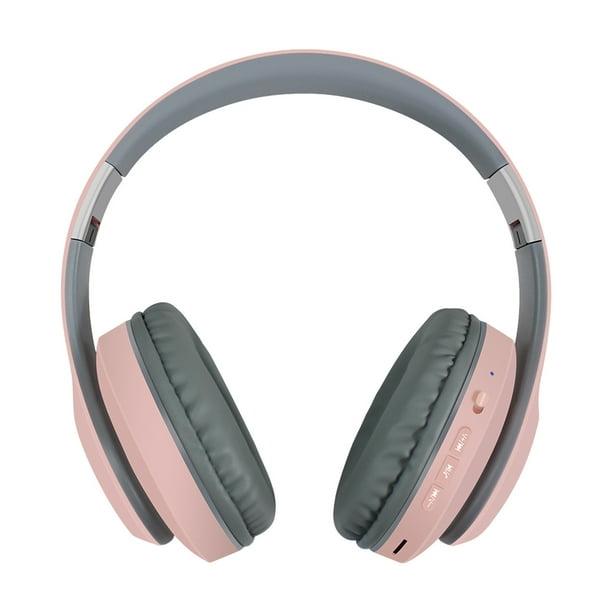 Auriculares Inalámbricos Bluetooth, Auriculares Telescópicos Grandes de Metal con Micrófono, Controlador de 40Mm 15H de Tiempo de Juego, Auriculares Inalámbricos Bluetooth