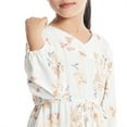 thumbnail image 5 of Little Girls Dresses Size 8 Years-9 Years Spring Summer Print Ruffle Long Sleeve Southeast Asian Lace Dress Princess Dress Girls Clothing, 5 of 7