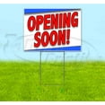 thumbnail image 1 of Opening Soon (18" x 24") Yard Sign, Includes Metal Step Stake, 1 of 6