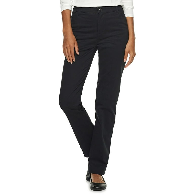 LEE Women's Relaxed Fit All Day Straight Leg Pant, Black LEE Women's Relaxed Fit All Day Straight Leg Pant, Black