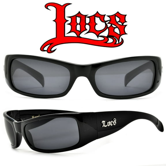 MENS LOCS OG GANGSTER LOWRIDER CHOLO DARK BLACK SHADES SUNGLASSES
