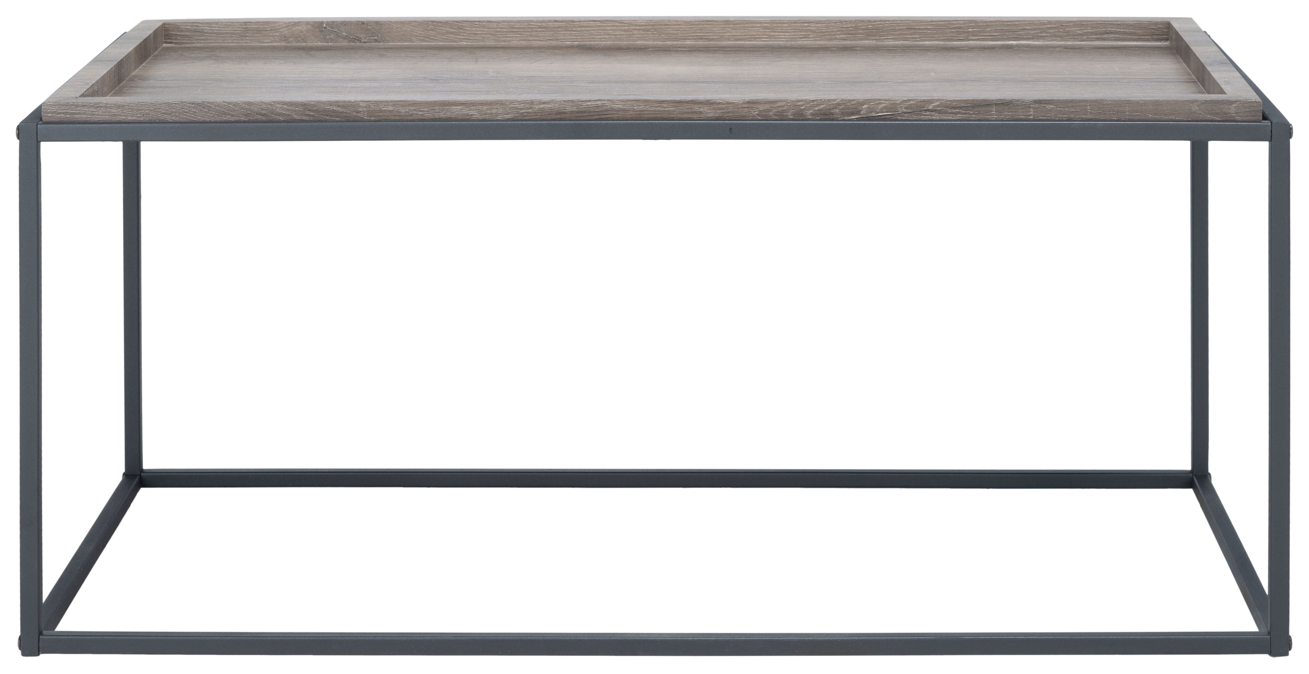 SAFAVIEH Andey Solid Coffee Table, Grey Wash/Black
