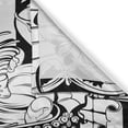 thumbnail image 3 of Ambesonne Alien Trip Kitchen Curtains, Trippy Complex Context, 55"x36", White and Black, 3 of 3