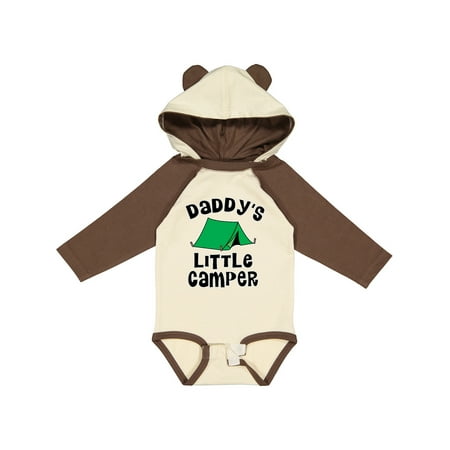 

Inktastic Camping Daddys Little Camper Gift Baby Boy or Baby Girl Long Sleeve Bodysuit