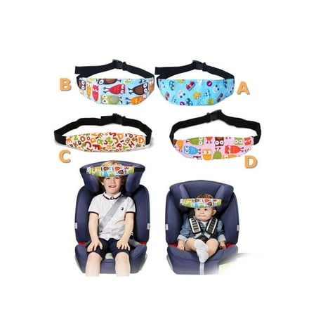 Head Support Sleep Adjustable Baby Car Seat Head Support Safety Baby Kids Stroller Car Seat Sleep Nap Aid Head Support Holder Belt Band ()