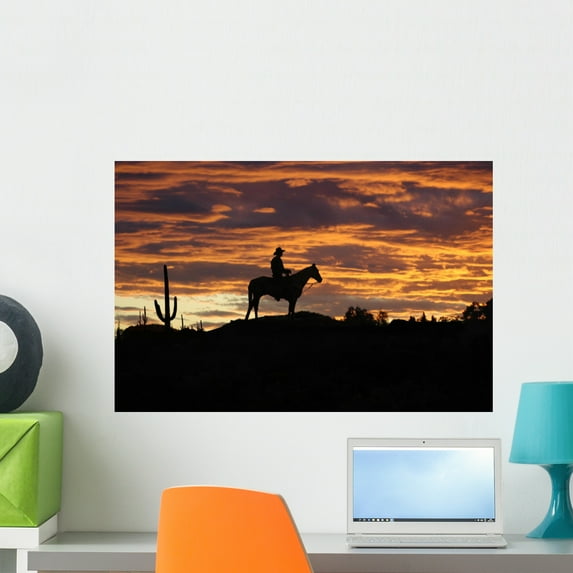 Cowboy Wall Mural by Wallmonkeys Peel and Stick Graphic (24 in W x 16 in H) WM116760
