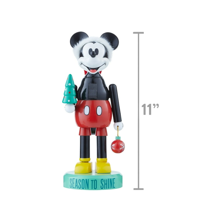 Disney, Mickey Mouse Holiday Nutcracker, 11 Inches Tall, Red