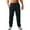 Black, variant on Men's Spring and Summer Pinstripe Casual Sports Pants for Everyday Wear Men’ s Casual Pants Black L