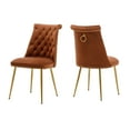 thumbnail image 2 of Clihome Modern Upholstered Dining Chairs Set of 2 Side Chair for Living Room, Coffee, 2 of 7