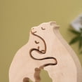 thumbnail image 5 of Regalo y Moderno para el Día de la Madre, Familia de Osos, Adornos Artesanales de Madera para Madre e Hijo, 5 of 5