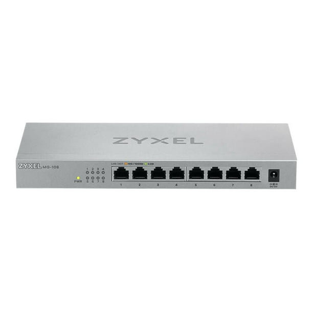 Ved lov pulsåre Måske Zyxel Communications MG108 8-Port 2.5Gbe Ethernet Switch - Walmart.com