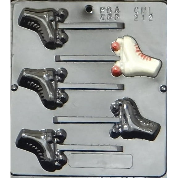 212 Roller Skate Lollipop Chocolate Candy Mold