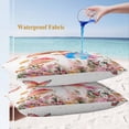thumbnail image 4 of Lumbar Pillow Covers 20x12 Inch Set of 2, Pink Mushroom Waterproof Outdoor Pillow Covers, Spring Botanical Floral Summer Decorative Cushion Pillowcases for Couch, Sofa, Bed, Garden, Patio, 4 of 9