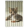 thumbnail image 1 of ABPHQTO Cortina de Ducha Gato Cortina de Ducha Impermeable 120x180 cm, 1 of 2