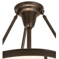 thumbnail image 2 of Meyda Tiffany 200913 Arts And Crafts 3 Light 18" Wide Semi-Flush Bowl Ceiling Fixture -, 2 of 7