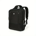 thumbnail image 3 of SUISSEWIN Backpack, Simple Balck/Grey Large Capacity Backpack, 15.6 Inch Laptop Bag, Suitable For Commuting, Business Trips, Travel, Campus, 3 of 5